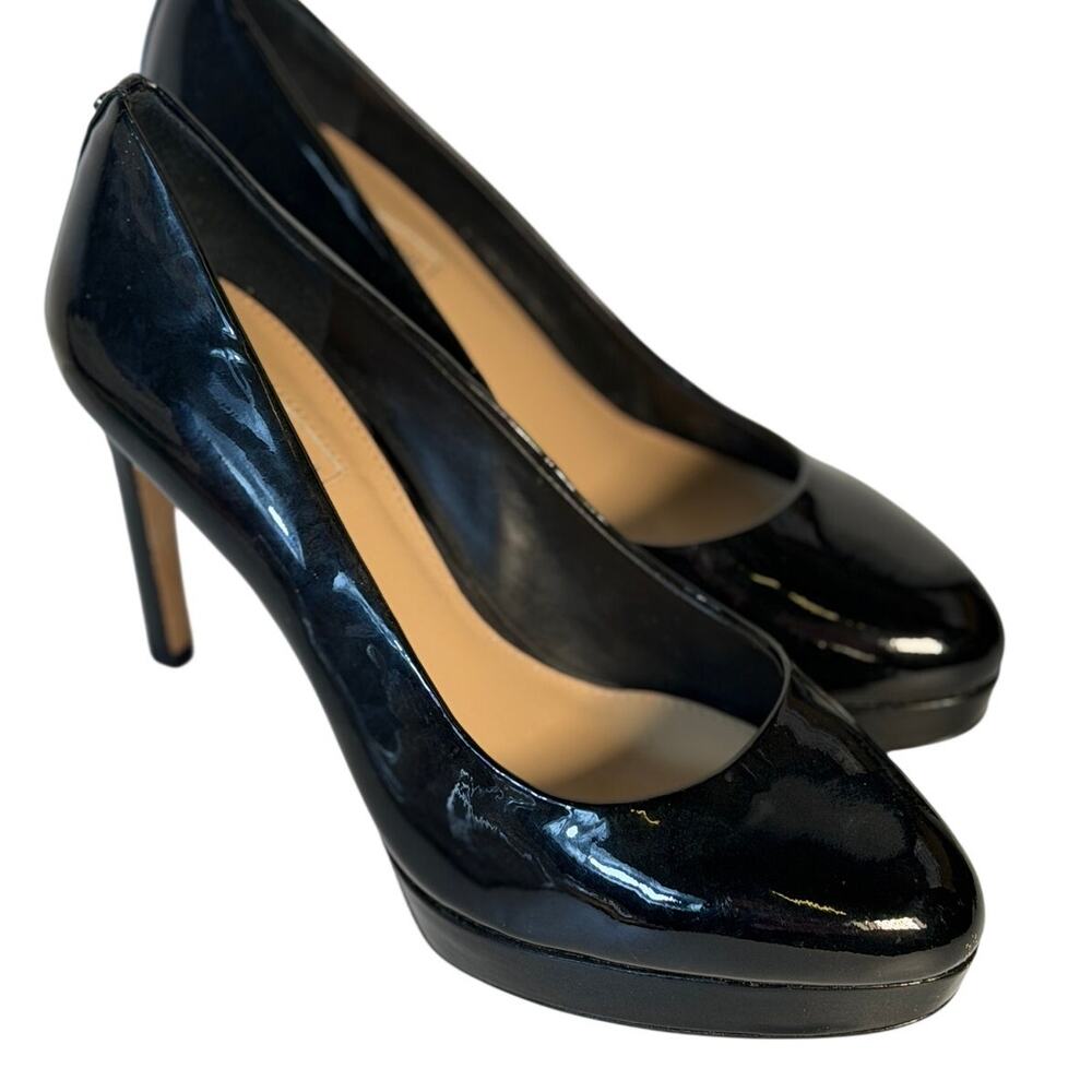 Antonio Melani Black Patent Leather Pumps Women's Size 9M Classic